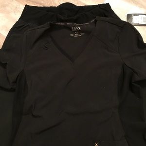 CHEROKEE BLACK SCRUBS. NWT